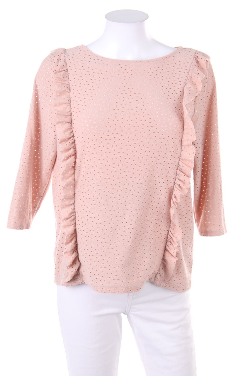 CAMAÏEU - Shirt aus Lochspitze mit Rüschen - S