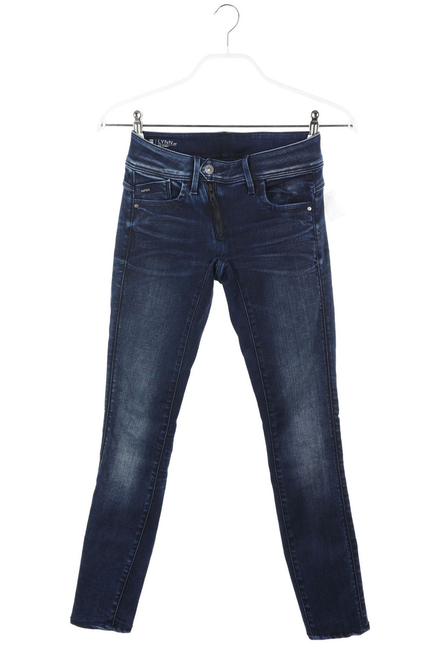 G-STAR RAW - Distressed Skinny-Jeans mit Logo-Badge - W24