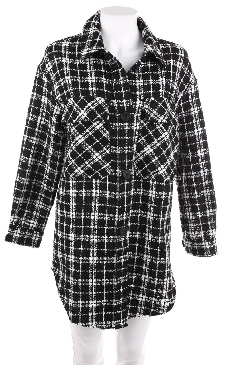 VERO MODA - Karo-Minikleid mit aufgesetzten Taschen - D 34