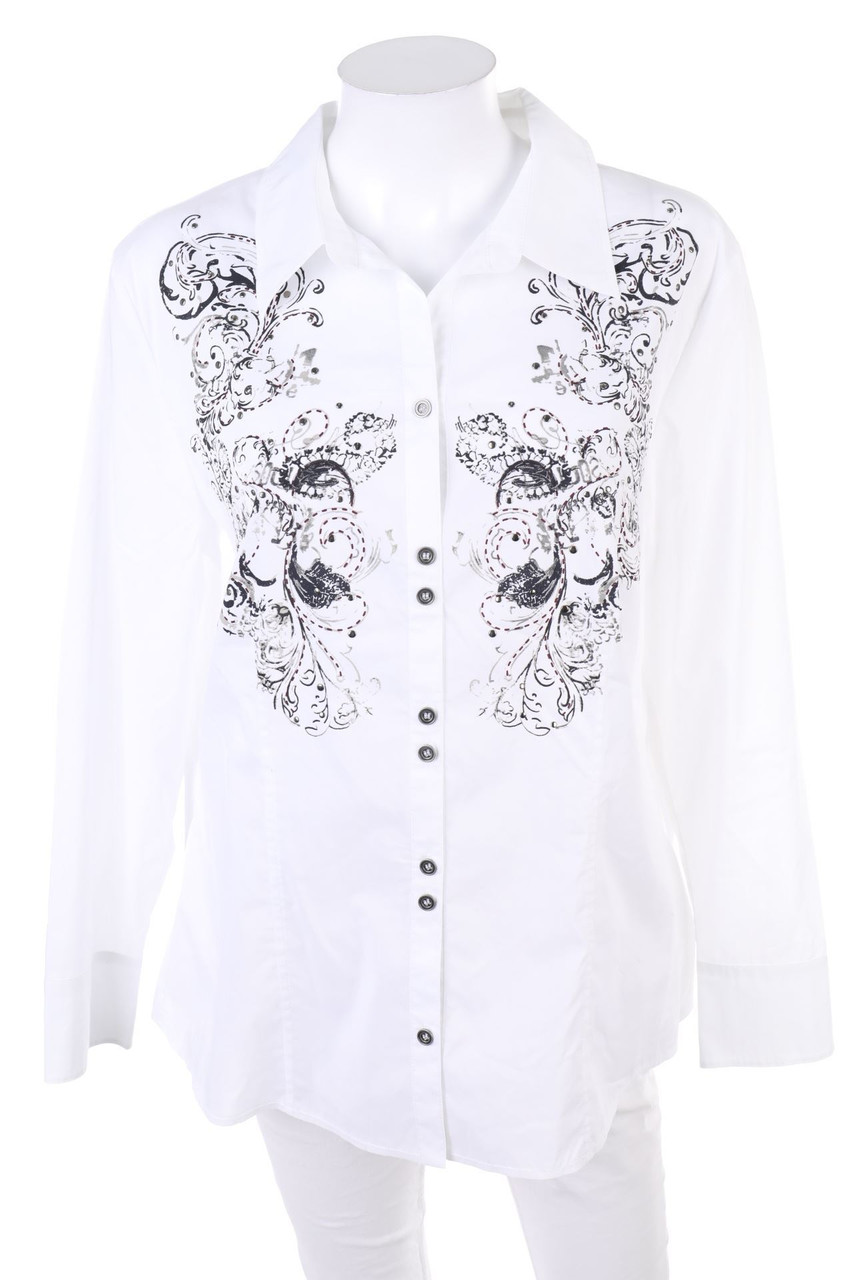 BARBARA LEBEK - Bluse mit Nieten - D 42