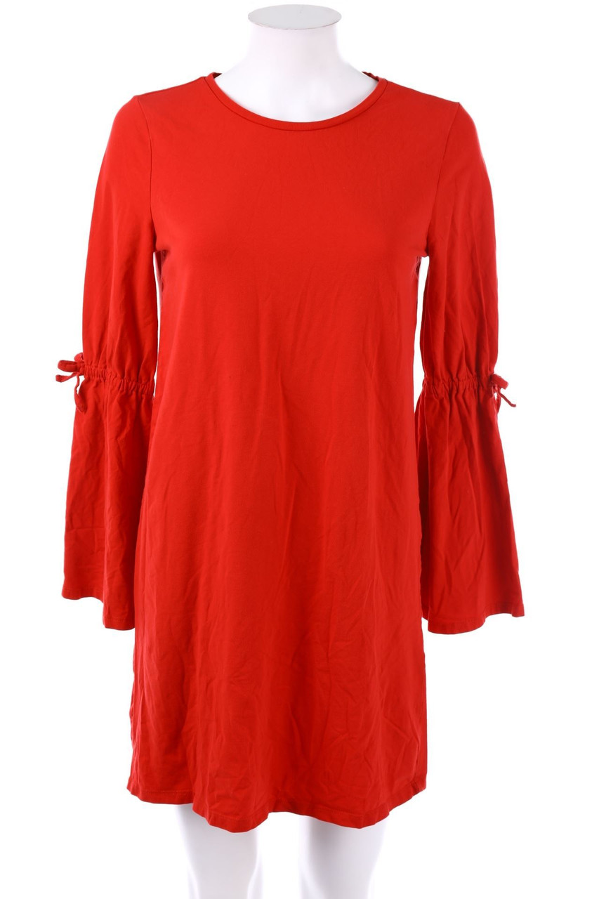 OVS - Jersey-Kleid mit Trompetenärmeln mit Schleife - S