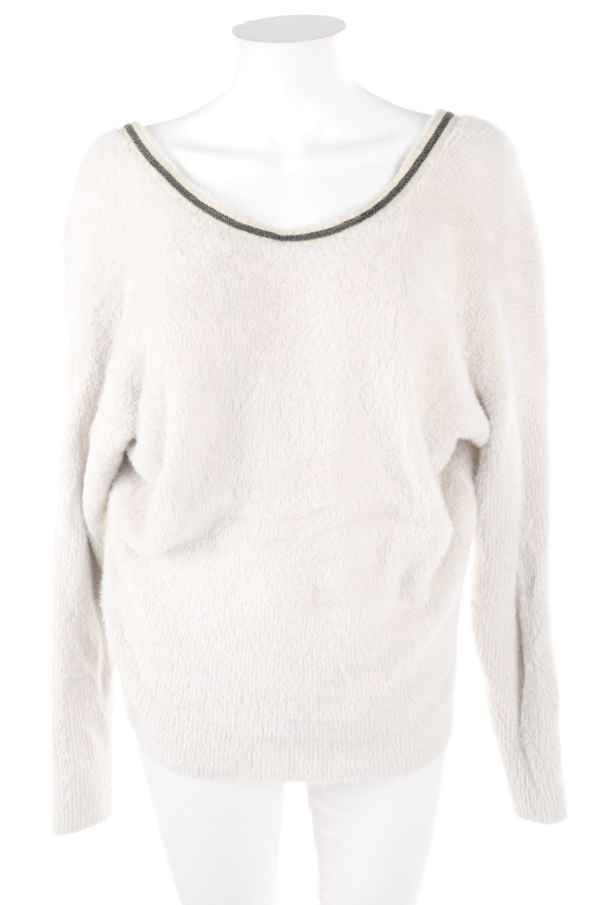 MORGAN - Pullover with Applications with Deep Back Cutout - M