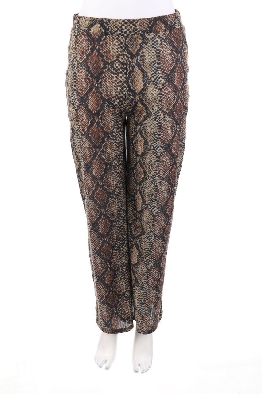 ZARA - Hose mit Animal-Print - S