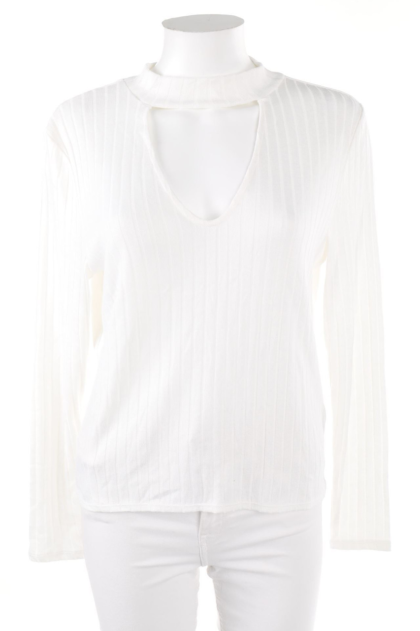H&M DIVIDED - Longsleeve-Shirt mit tiefem Ausschnitt - L