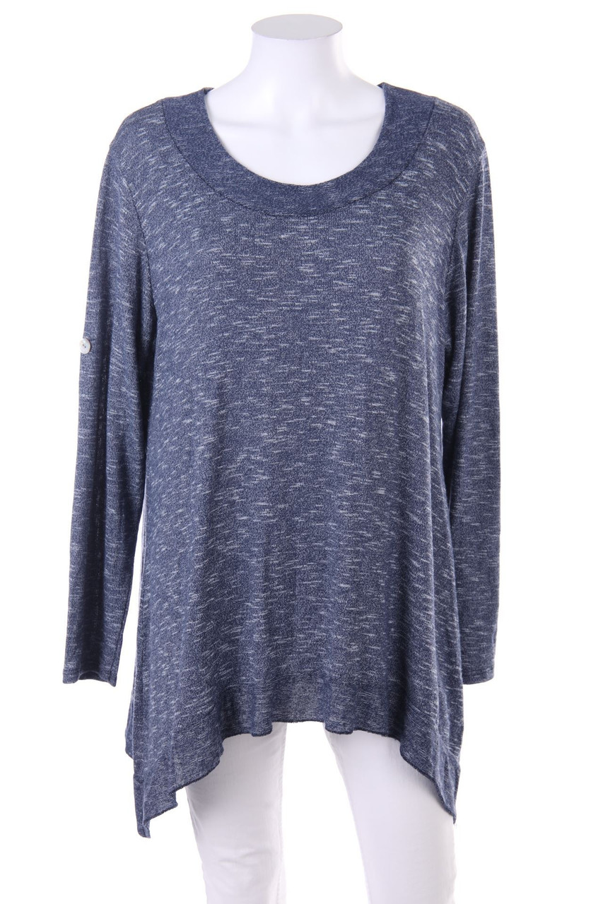 PRONTO MODA - Strick-Pullover mit asymmetrischem Schnitt - D 46