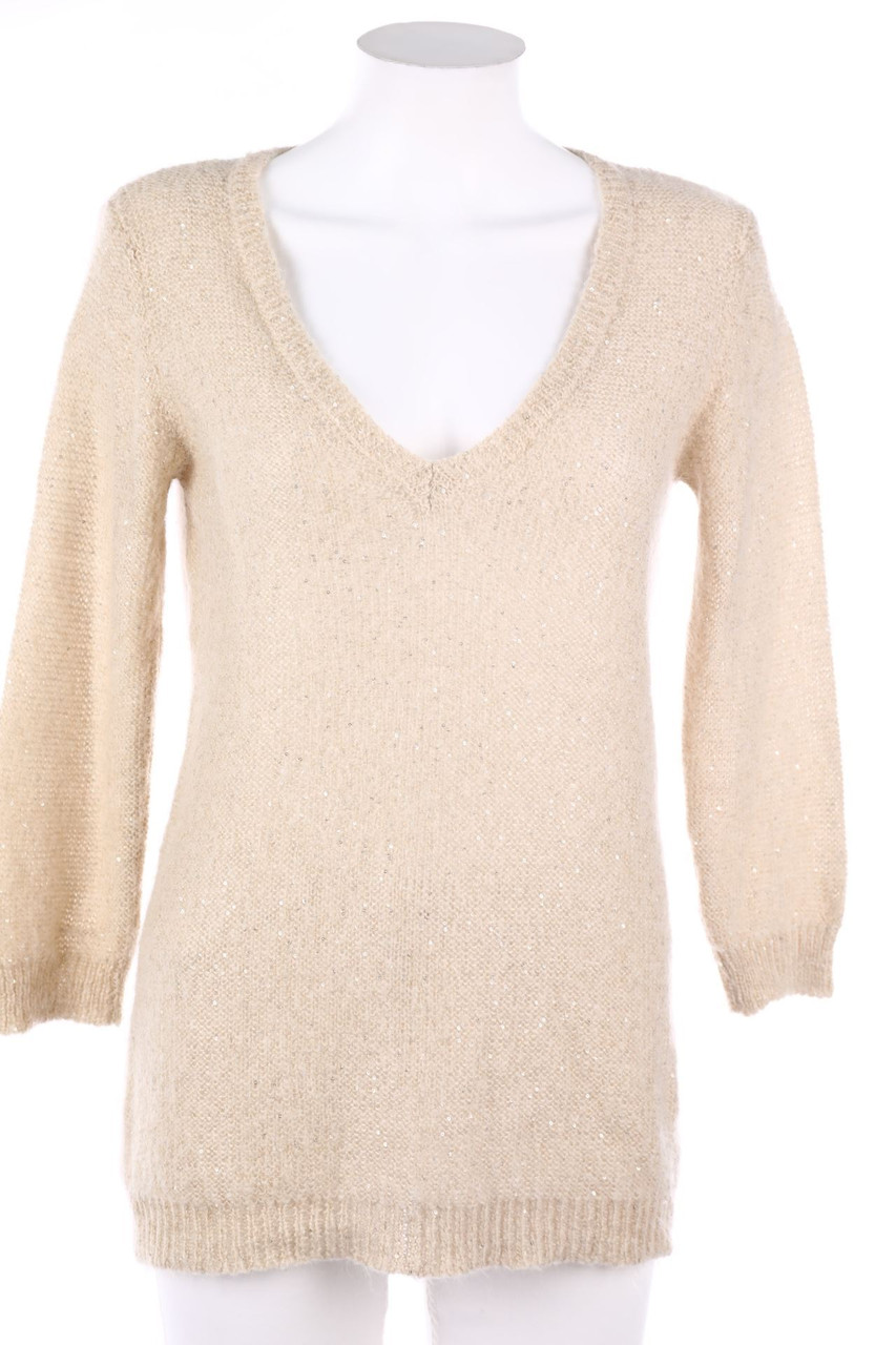 Zara Knit - Strick-Pullover mit Pailletten - M