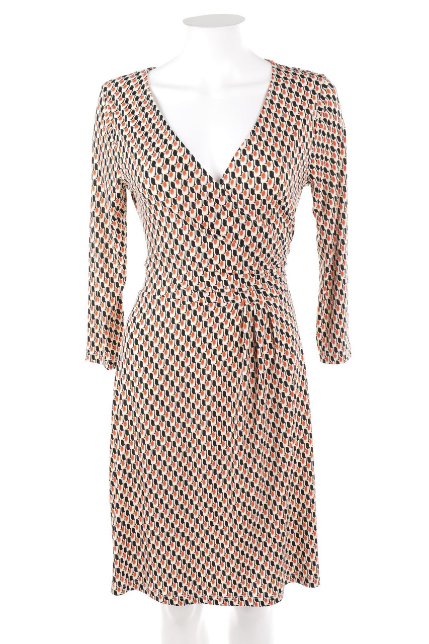 Ohne Label - Minikleid in Wickel-Optik mit Schleife - S