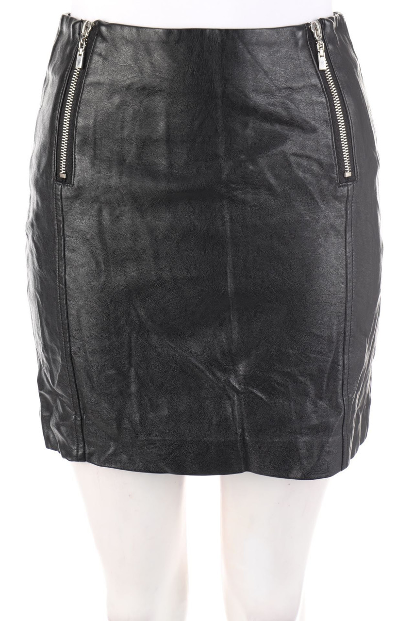 TALLY WEiJL - faux leather mini-skirt with Zipper Closure - D 38