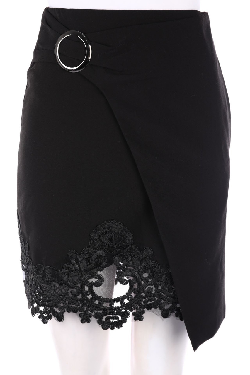 MORGAN - Skirt with Wrap-Effect with Lace - D 34