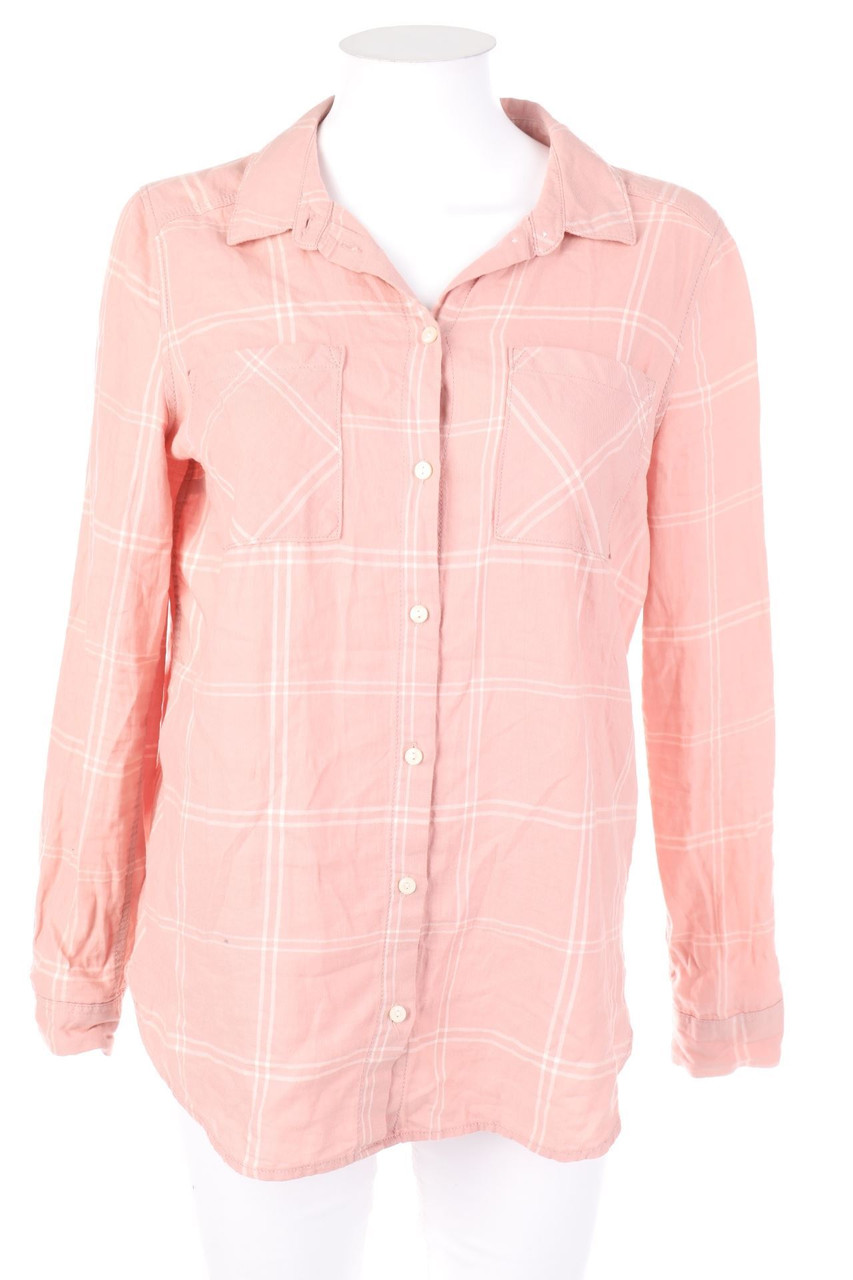 H&M DIVIDED - Karo-Hemd-Bluse mit aufgesetzten Taschen - D 34