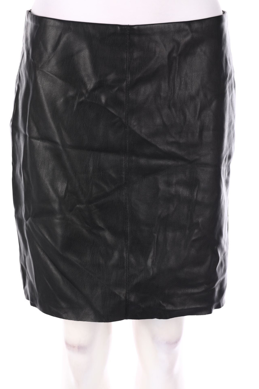 promod - Basic-Faux Leather-Mini-Rock - XL