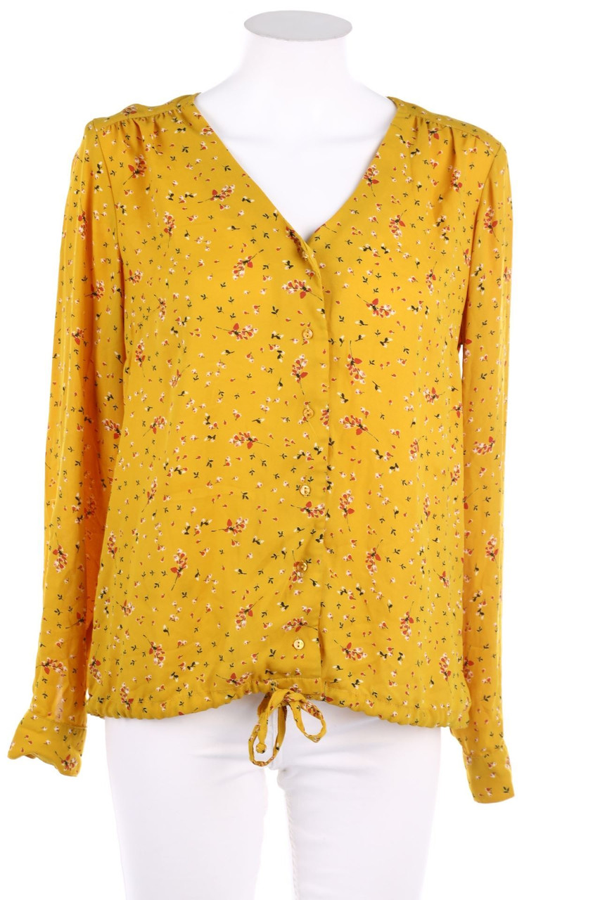 CAMAÏEU - Bluse mit floralem Muster mit Schnürung - D 36