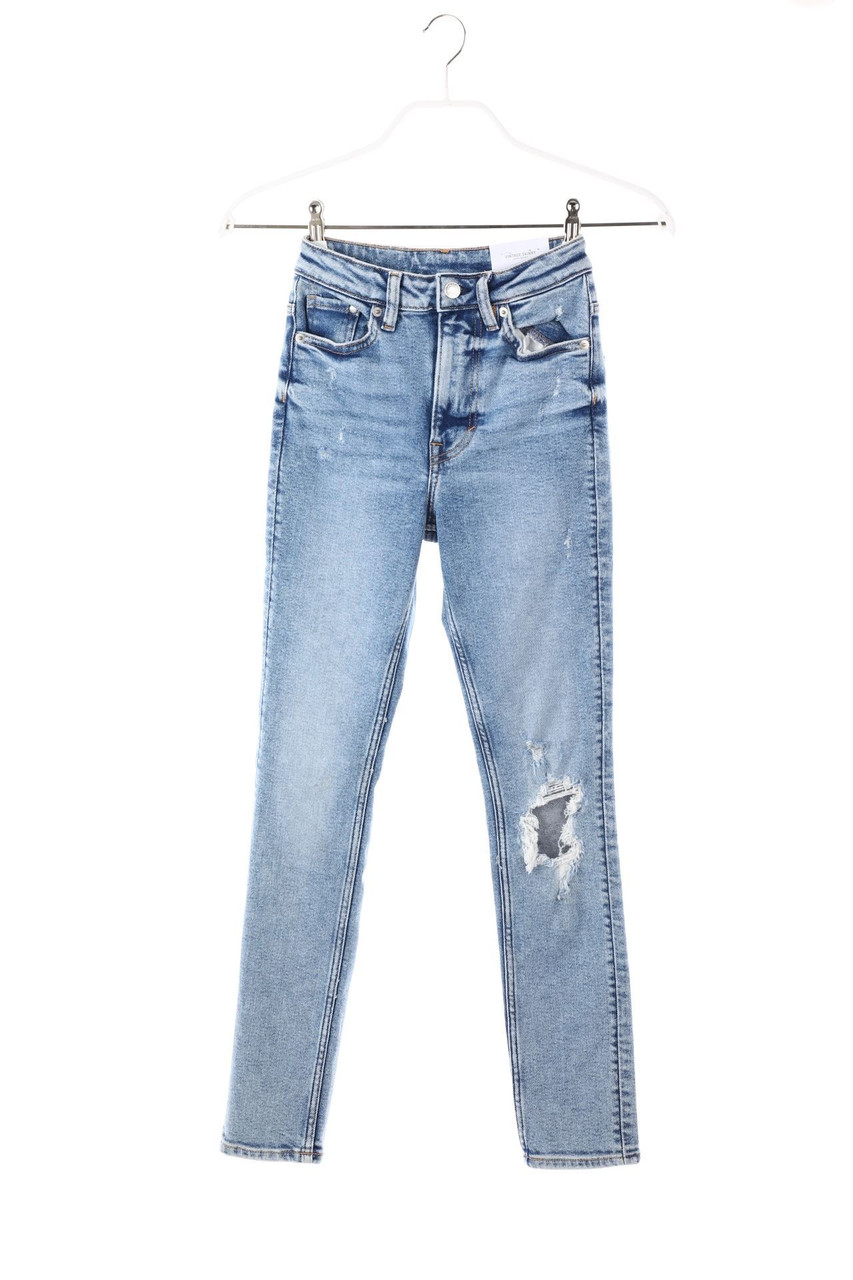 H&M &denim - Destroyed Skinny-Jeans - D 30