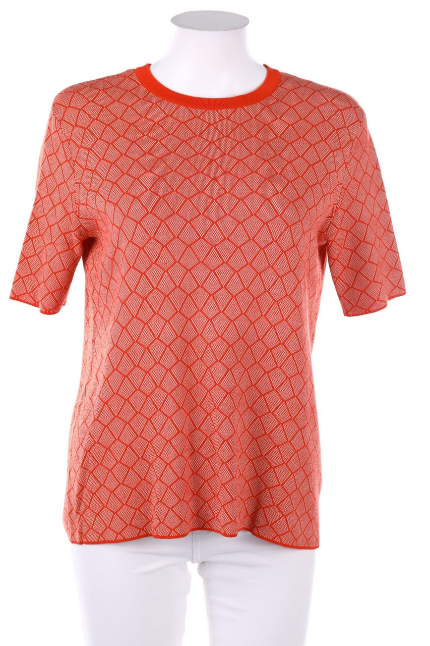 COS - Strick-Pullover mit geometrischem Muster - S