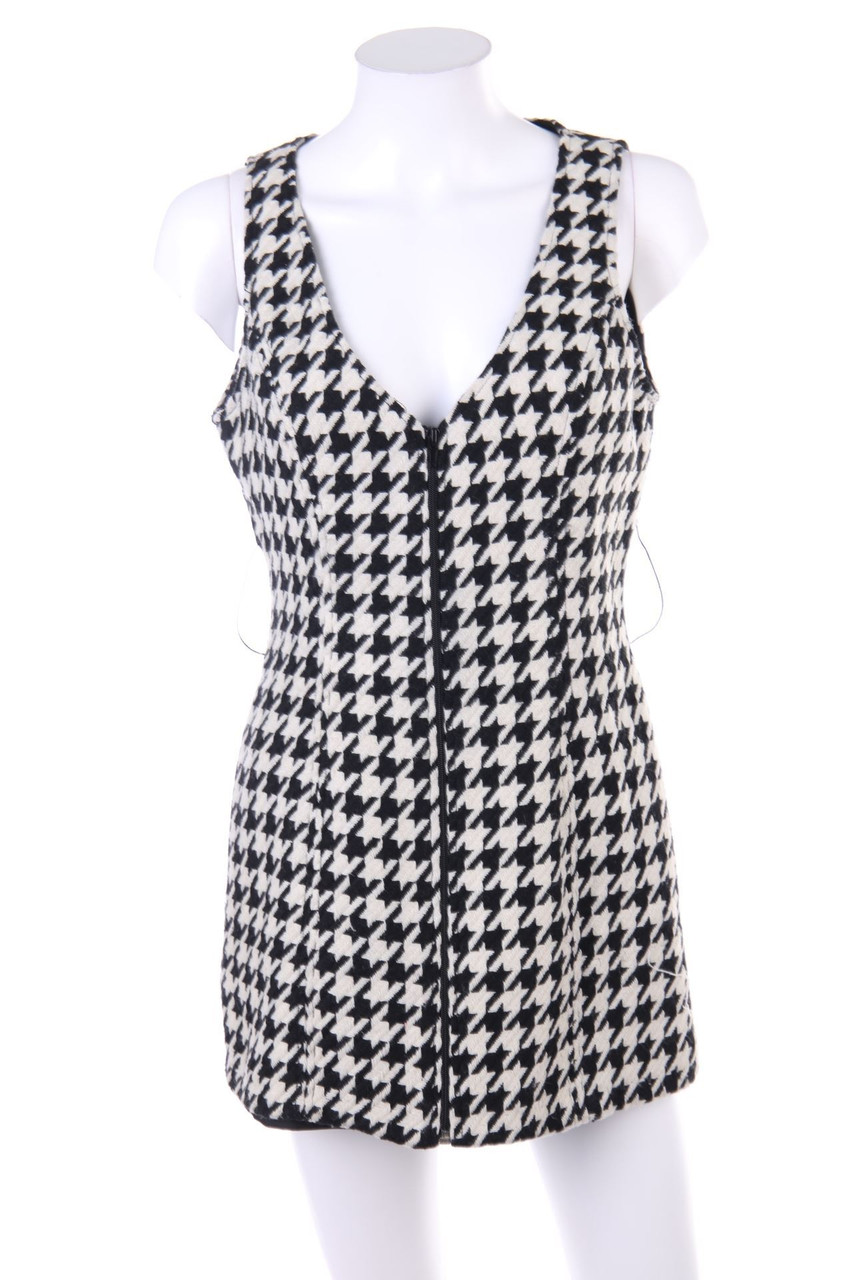 TALLY WEiJL - Mini Dress with Houndstooth Pattern - S