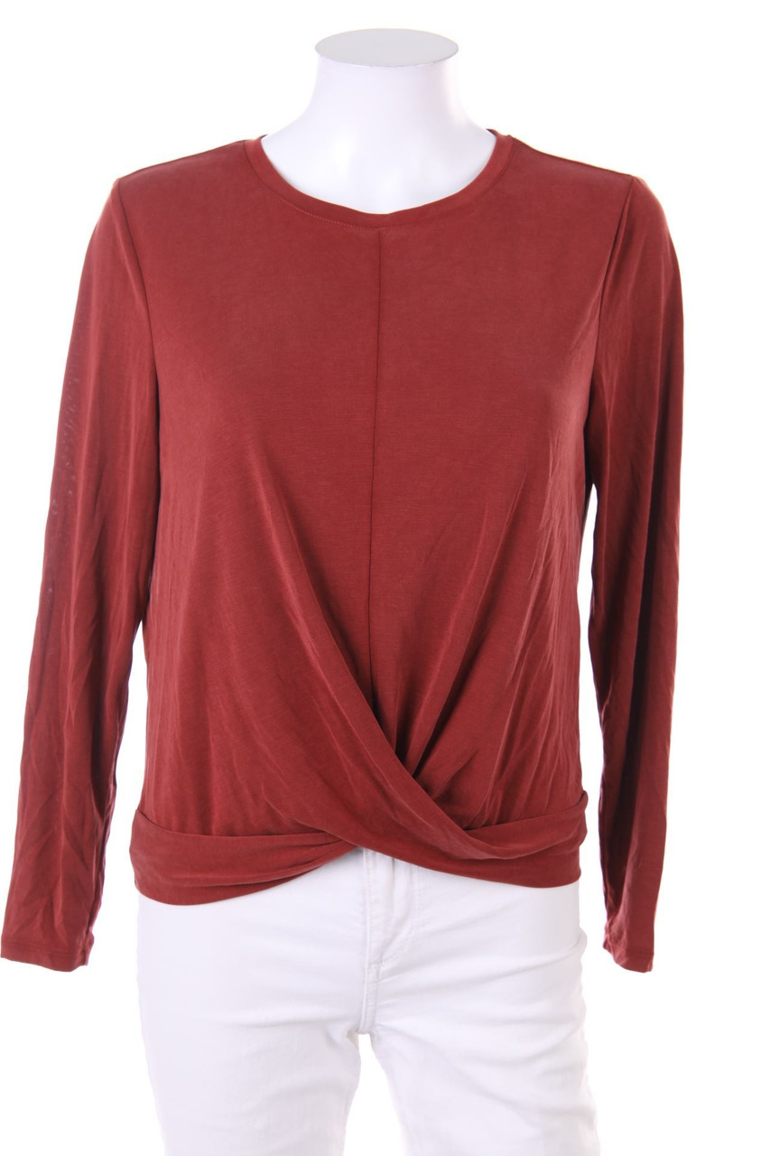 ONLY - Longsleeve-Shirt in Wickel-Optik - S