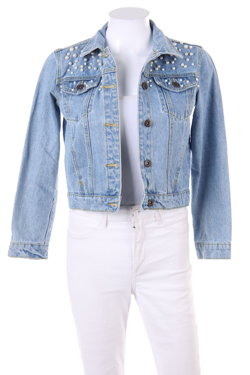 LIQUOR N POKER - Jeans-Jacke mit Perlen - D 34