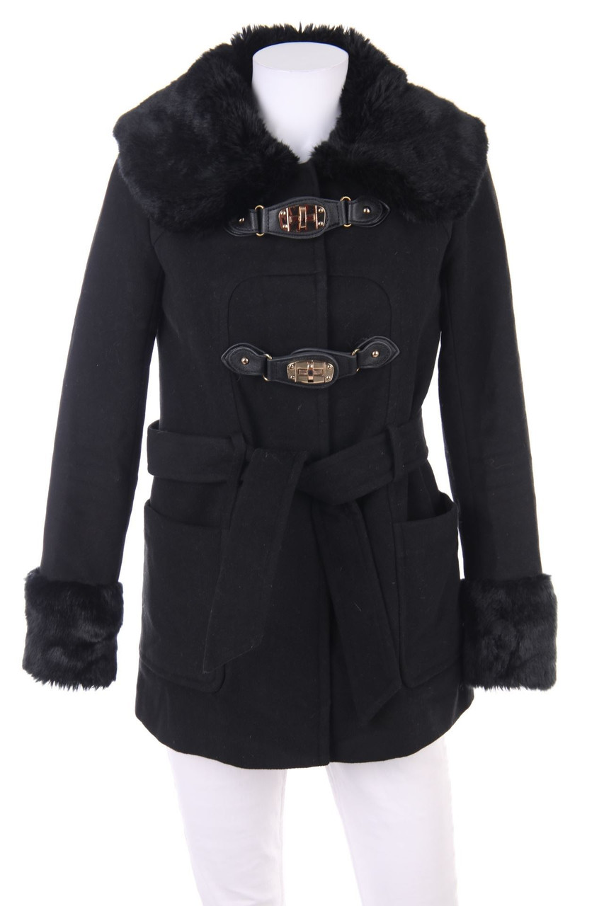 AVANT PREMIERE - Dufflecoat with Faux-Fur Trim - D 34