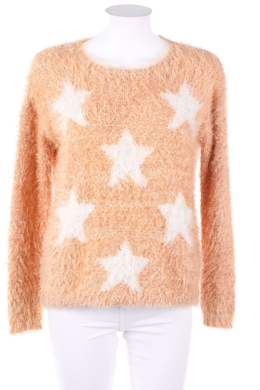 ADA GATTI - Teddy-Strick-Pullover mit Pailletten - M