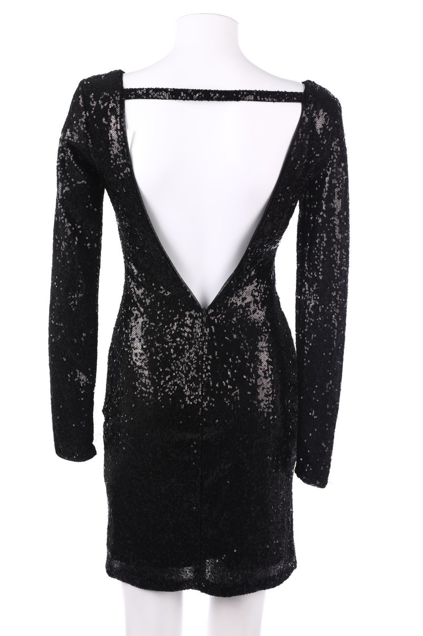 Bershka SPECIAL EDITION - Sequined Dress with Deep Back Cutout - M