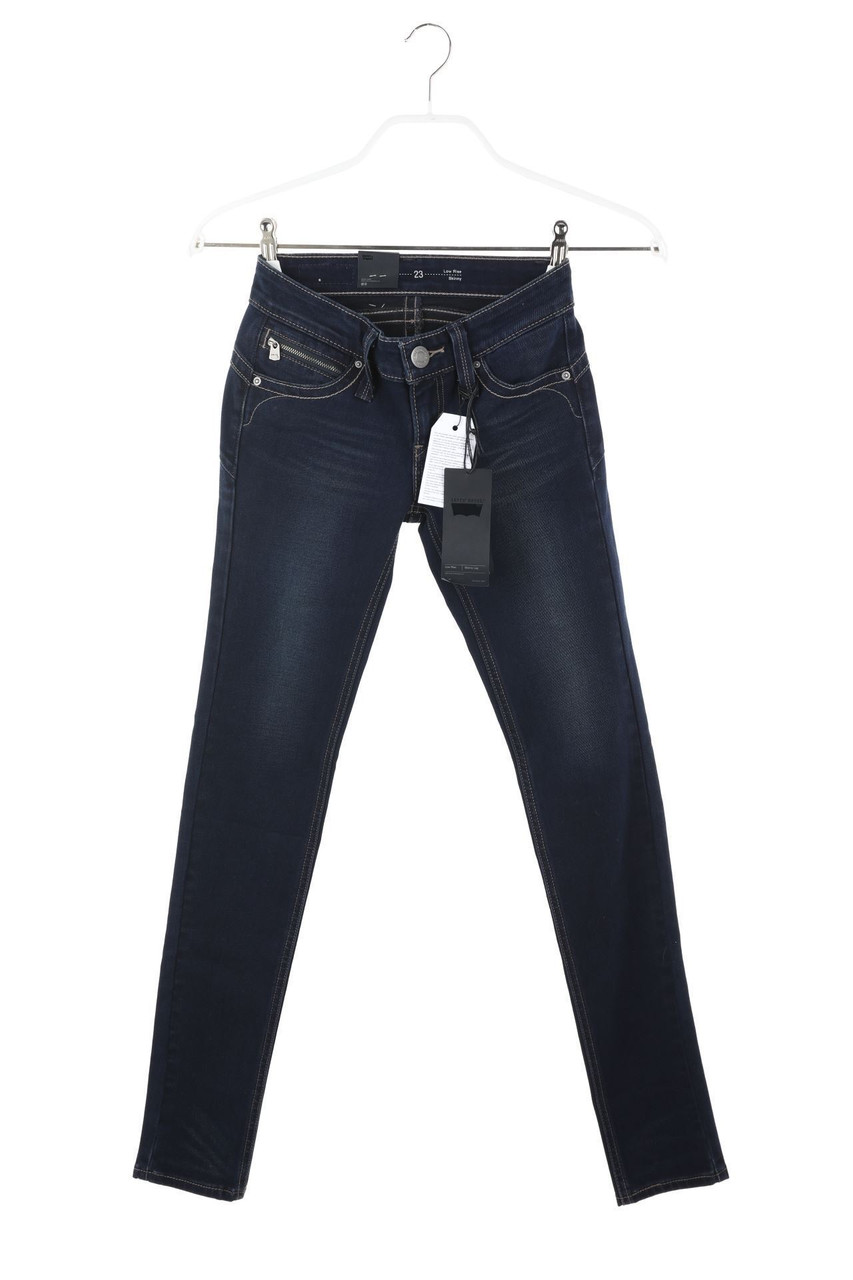 LEVI´S - Dark Denim Skinny-Jeans mit Logo-Badge - W23
