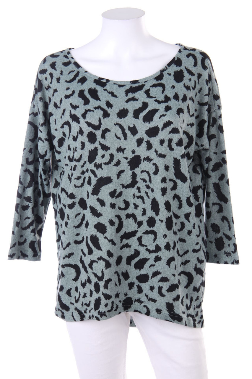 ONLY - 3/4-Arm-Shirt mit Animal-Print - XS