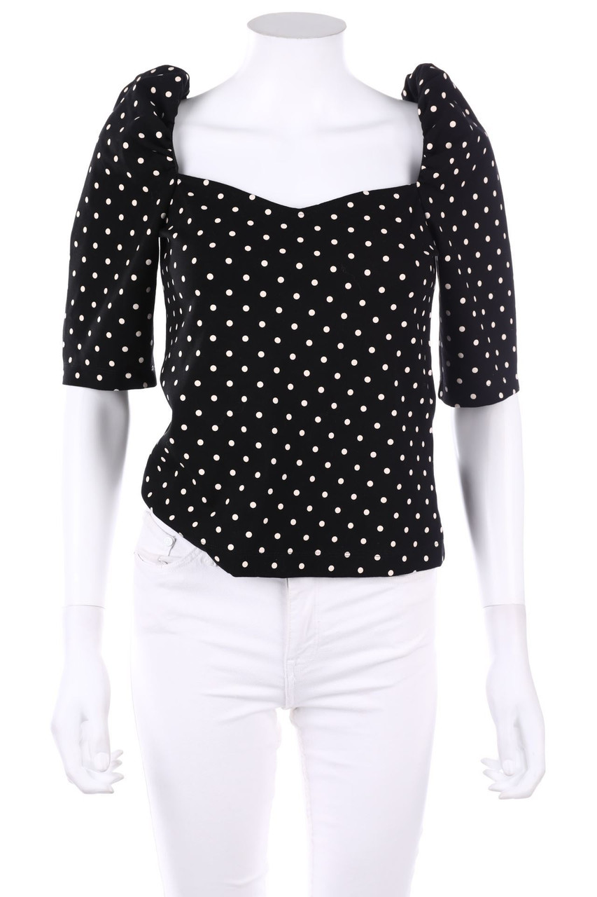 H&M - 3/4-Arm-Shirt im 50s-Style mit Punkten - S