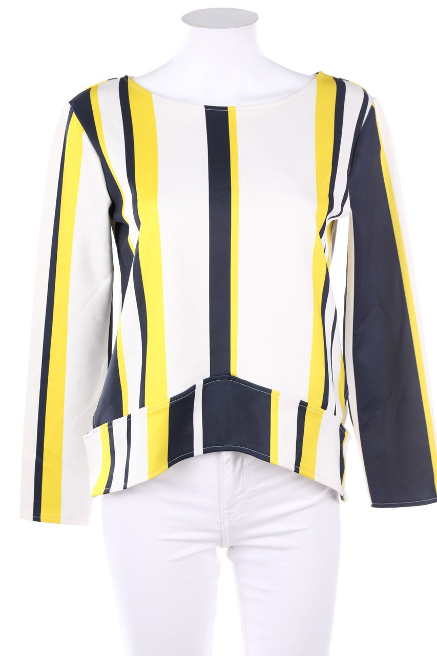 ZARA W&B - Longsleeve-Shirt mit Cut-outs - S