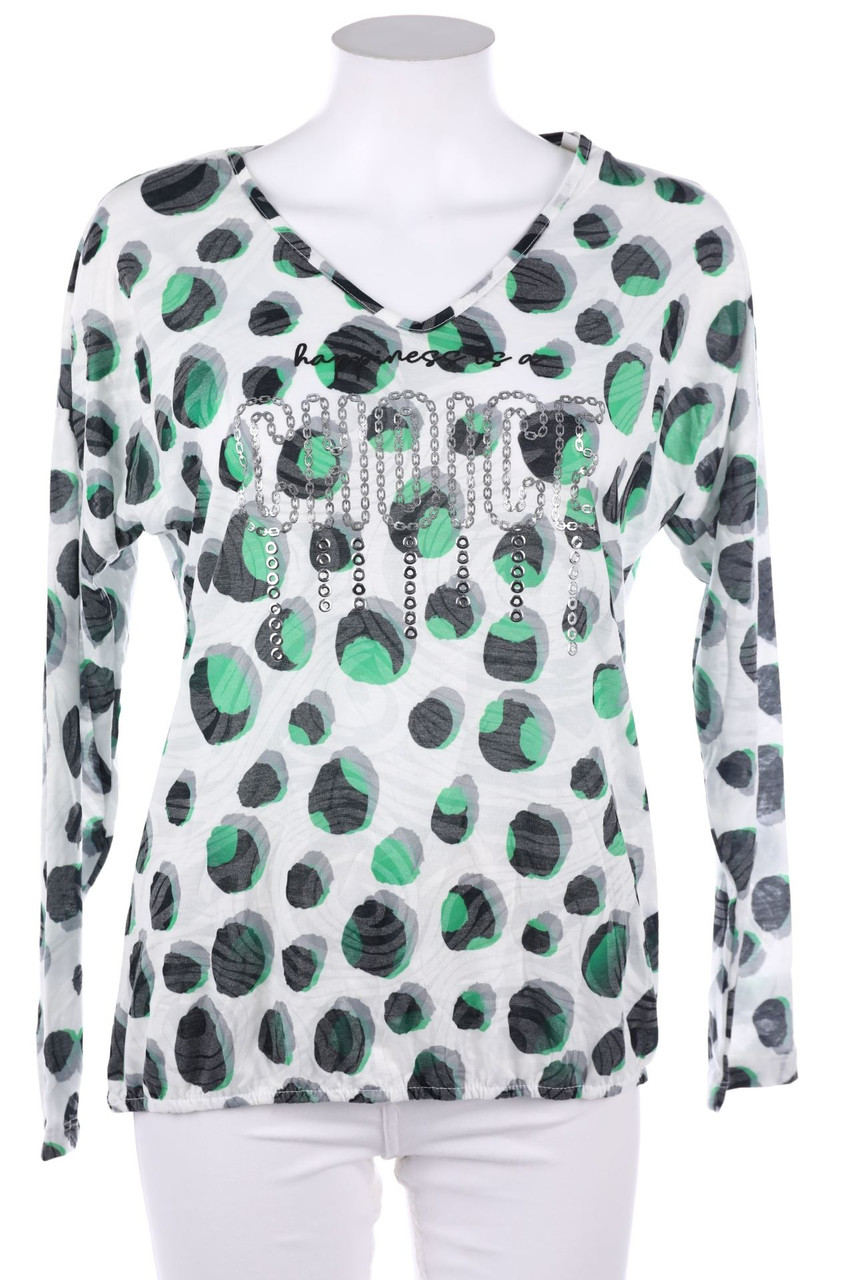 No Label - Longsleeve-Shirt with Print - S