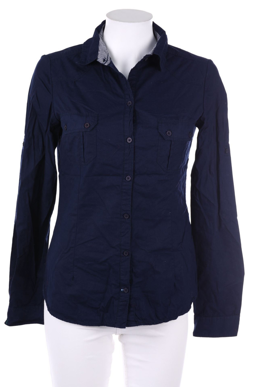 ZARA - Hemd-Bluse mit Roll-up-Manschette - S