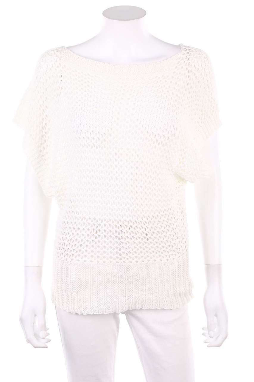 PRONTO - Strick-Pullover aus Lochstrick - D 36