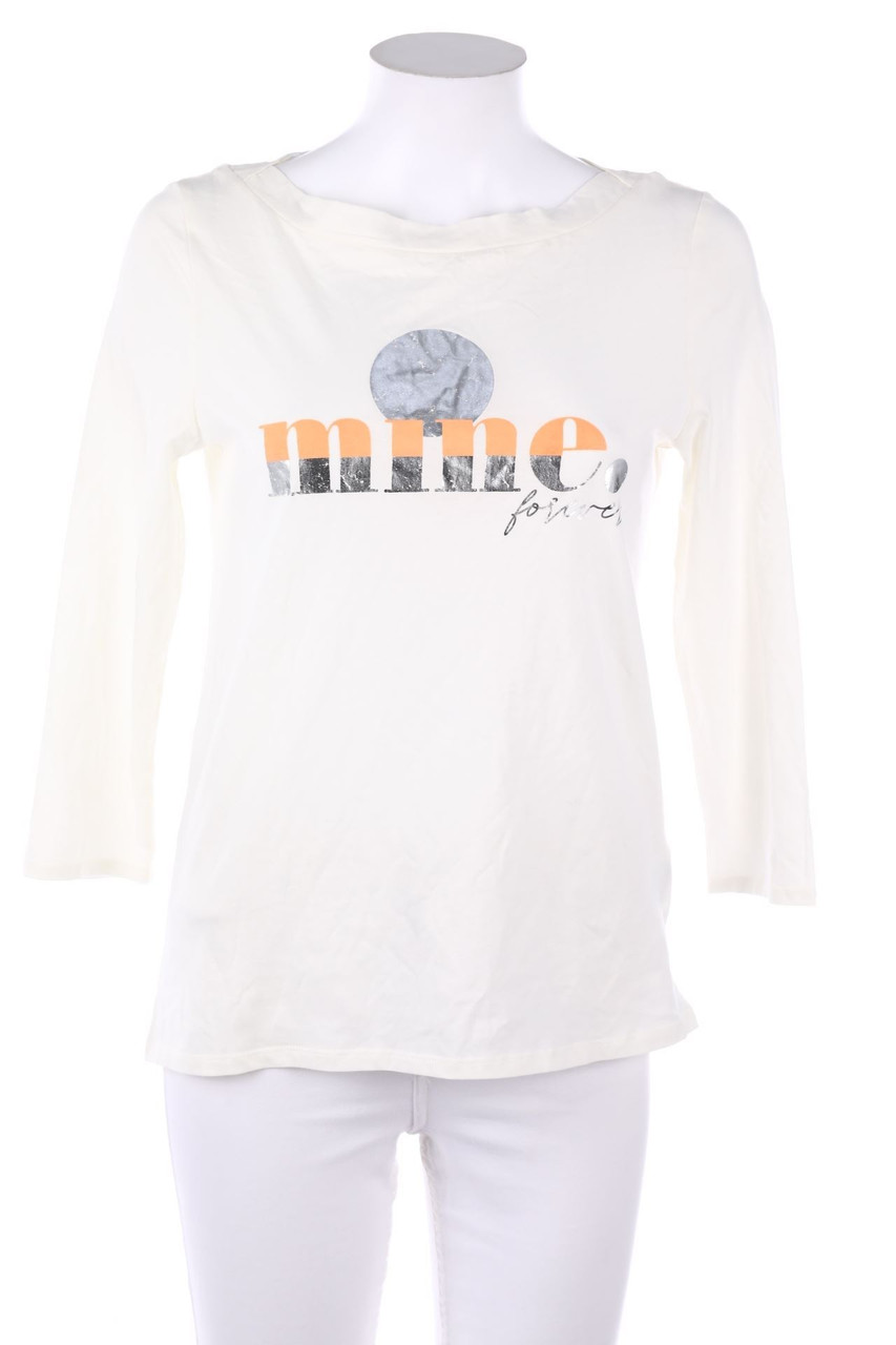 Street One - Shirt mit Statement-Print mit 7/8-Ärmel - D 36