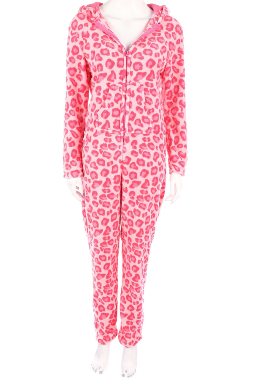 Boohoo - Fleece-Jumpsuit mit Kapuze - D 38