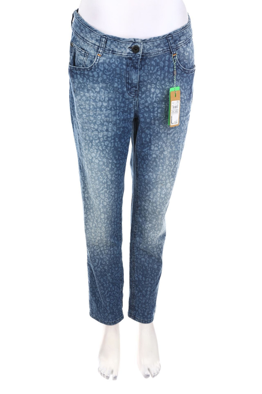 CECIL - Slim Jeans mit Animal-Print - W31