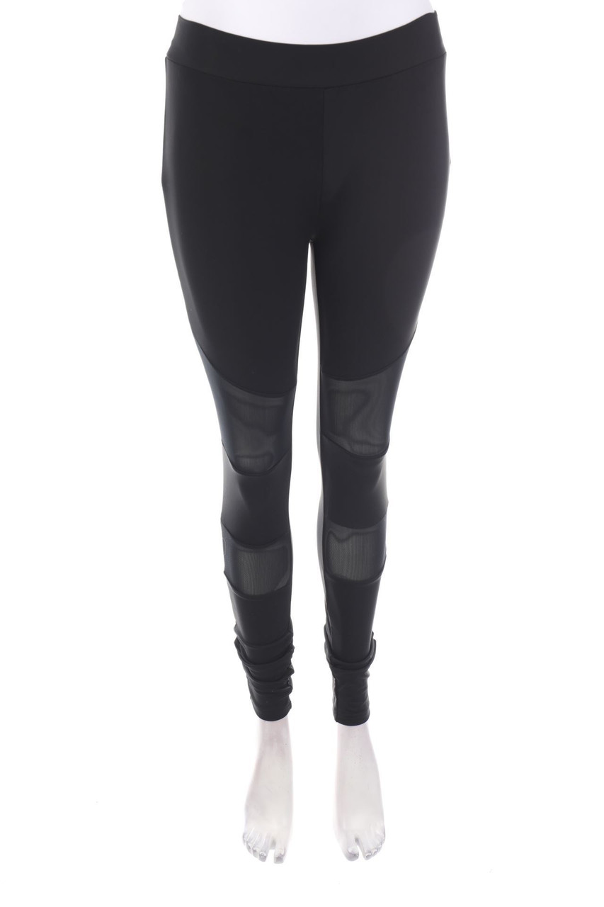 URBAN CLASSICS - Sport-Leggings mit Mesh-Einsatz - M