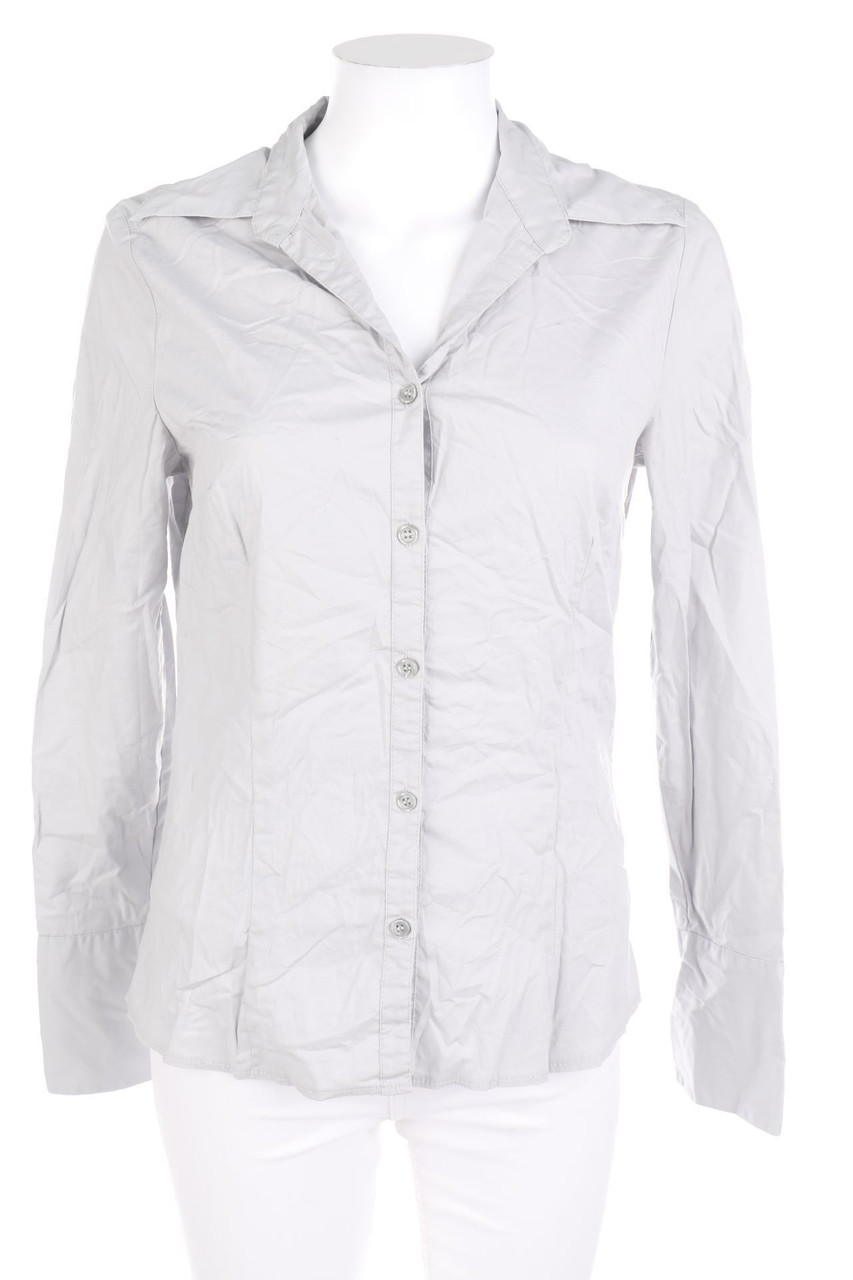 H&M - Hemd-Bluse aus Baumwoll-Mix - D 36