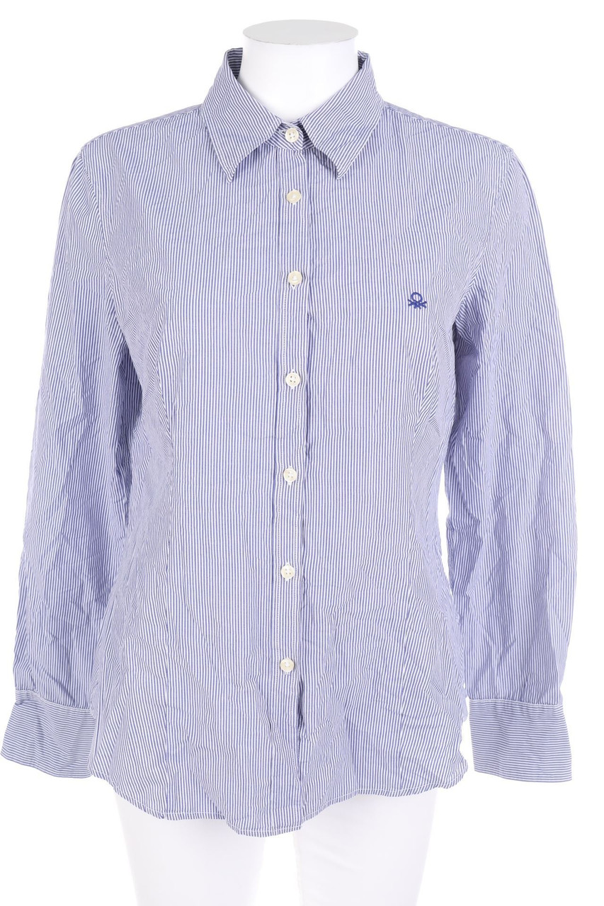 UNITED COLORS OF BENETTON - Cotton Shirt Blouse with Stripes - L