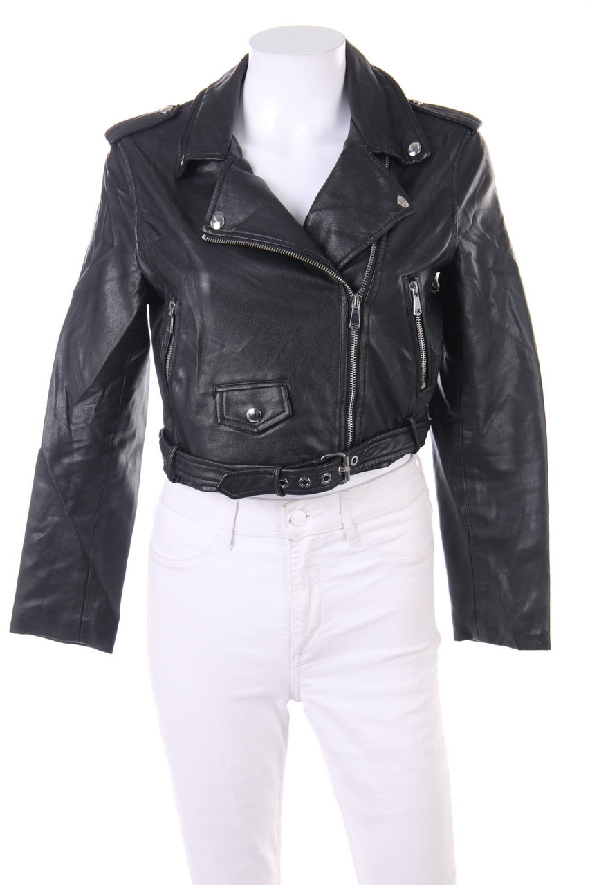 Bershka - Jacke aus Kunstleder - S