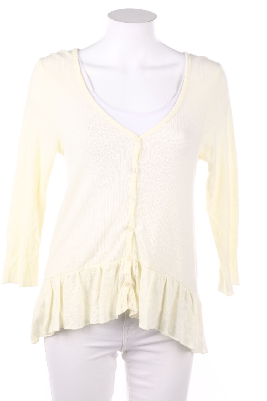 Ohne Label - Cardigan mit Raffungen - M