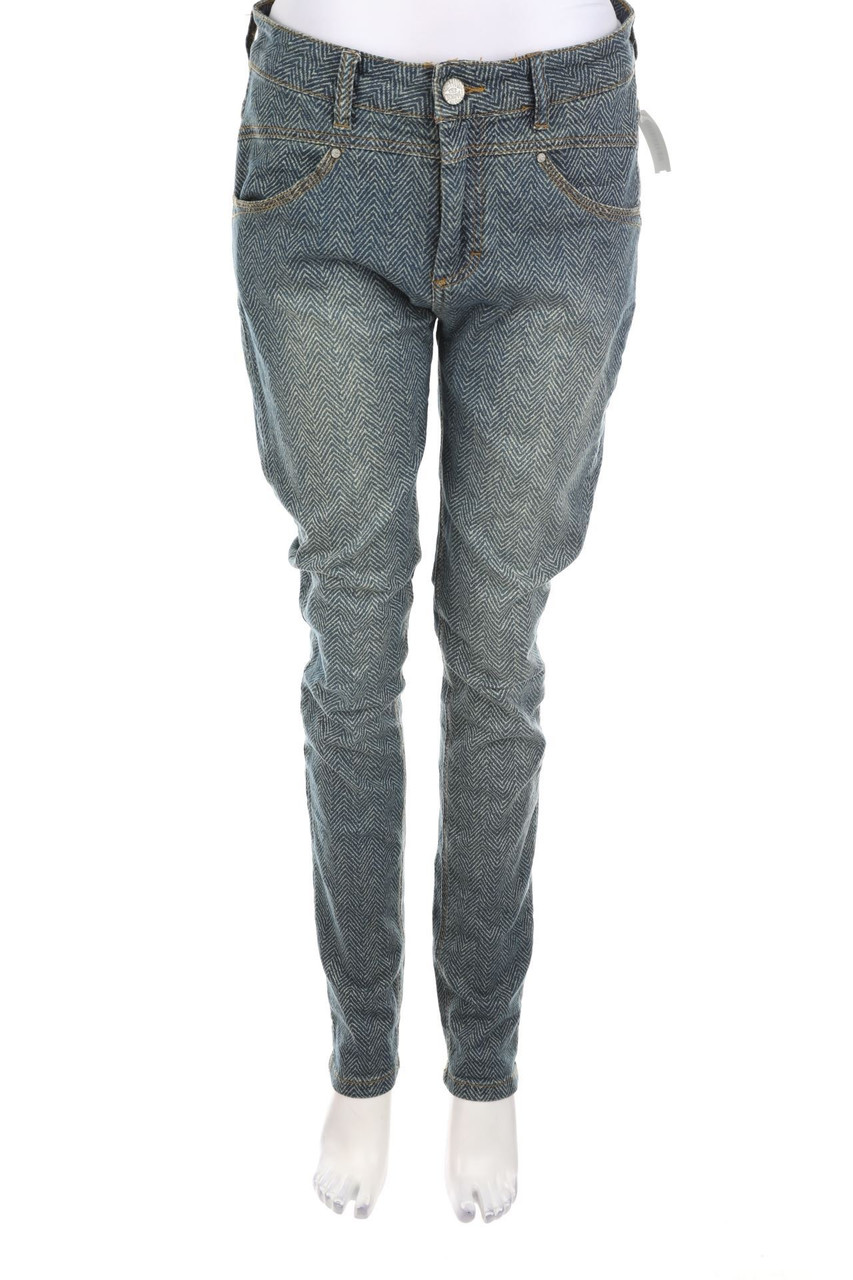 Buena Vista - Used Look Skinny-Jeans mit Muster - S