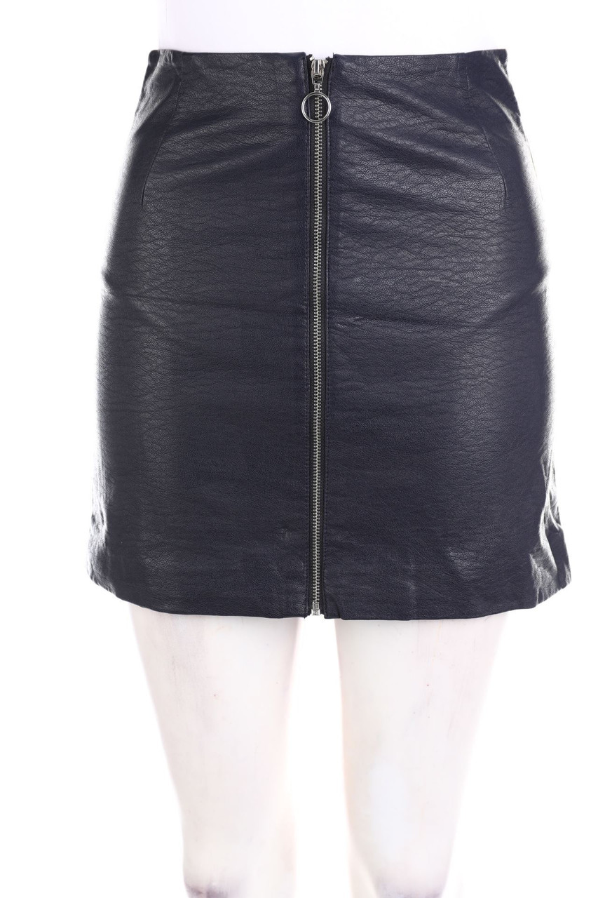 H&M DIVIDED - Faux Leather-Mini-Rock - D 34