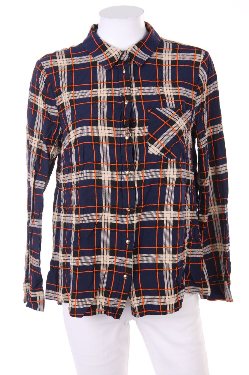 pieces - Hemd-Bluse mit Karo-Muster - M