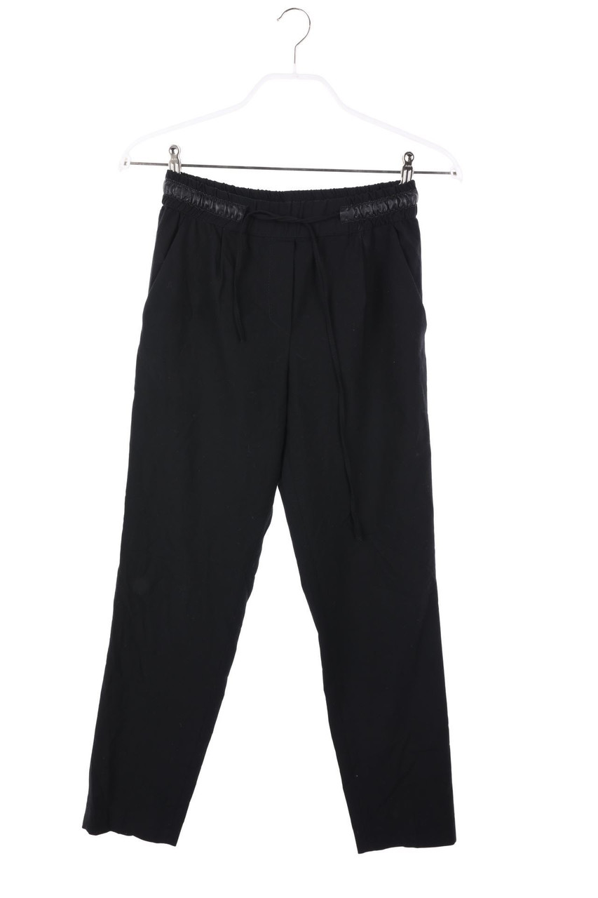 ZARA - Jogger-Hose mit Kunstleder-Details - S