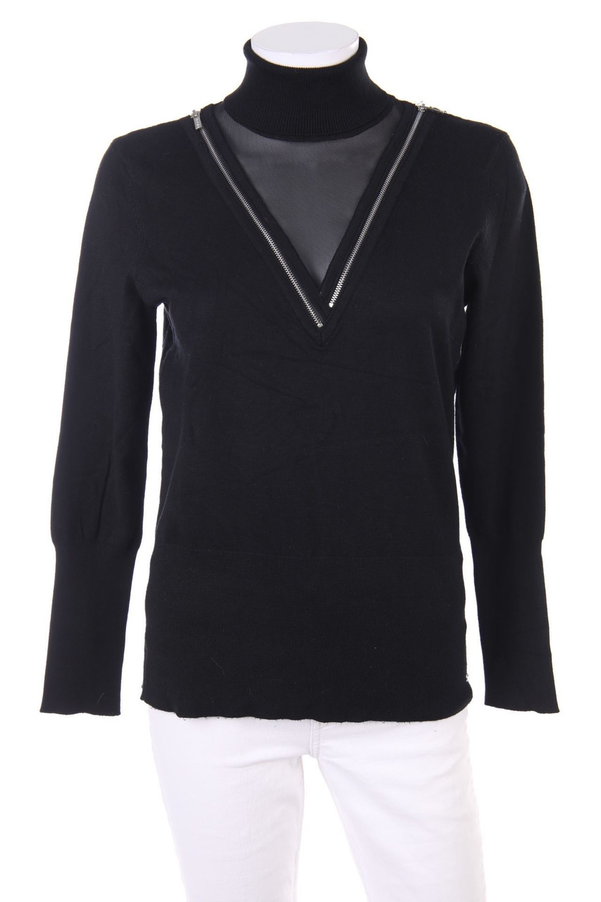 MORGAN - Pullover with Mesh Insert - M