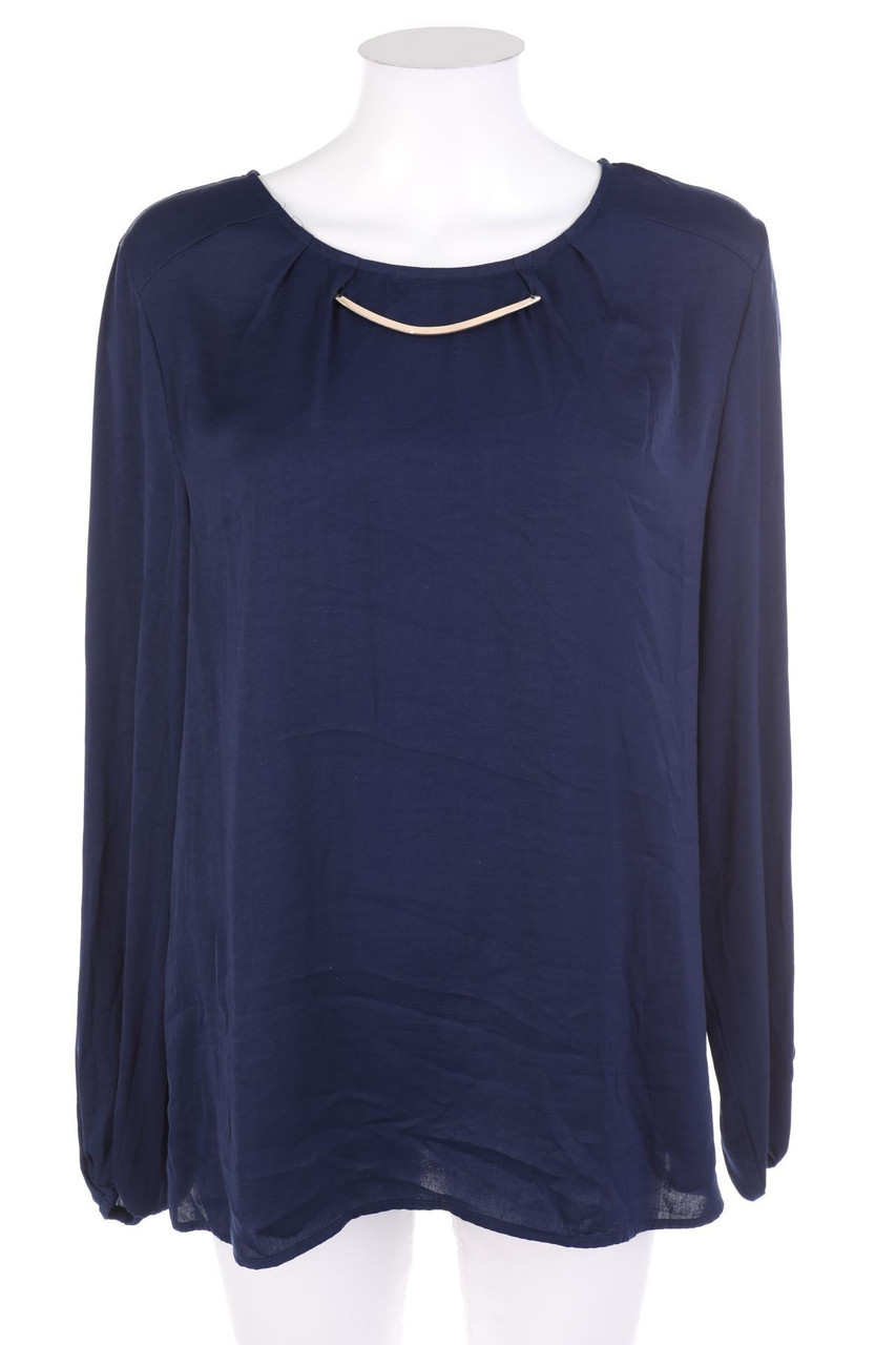 No Label - Blouse with Applications with Ruffles - D 38-40