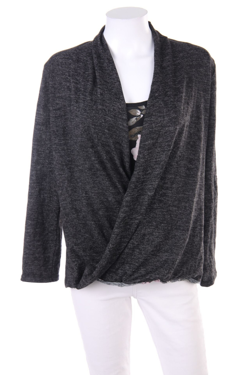 Chicorée - Pullover with Wrap-Effect - M