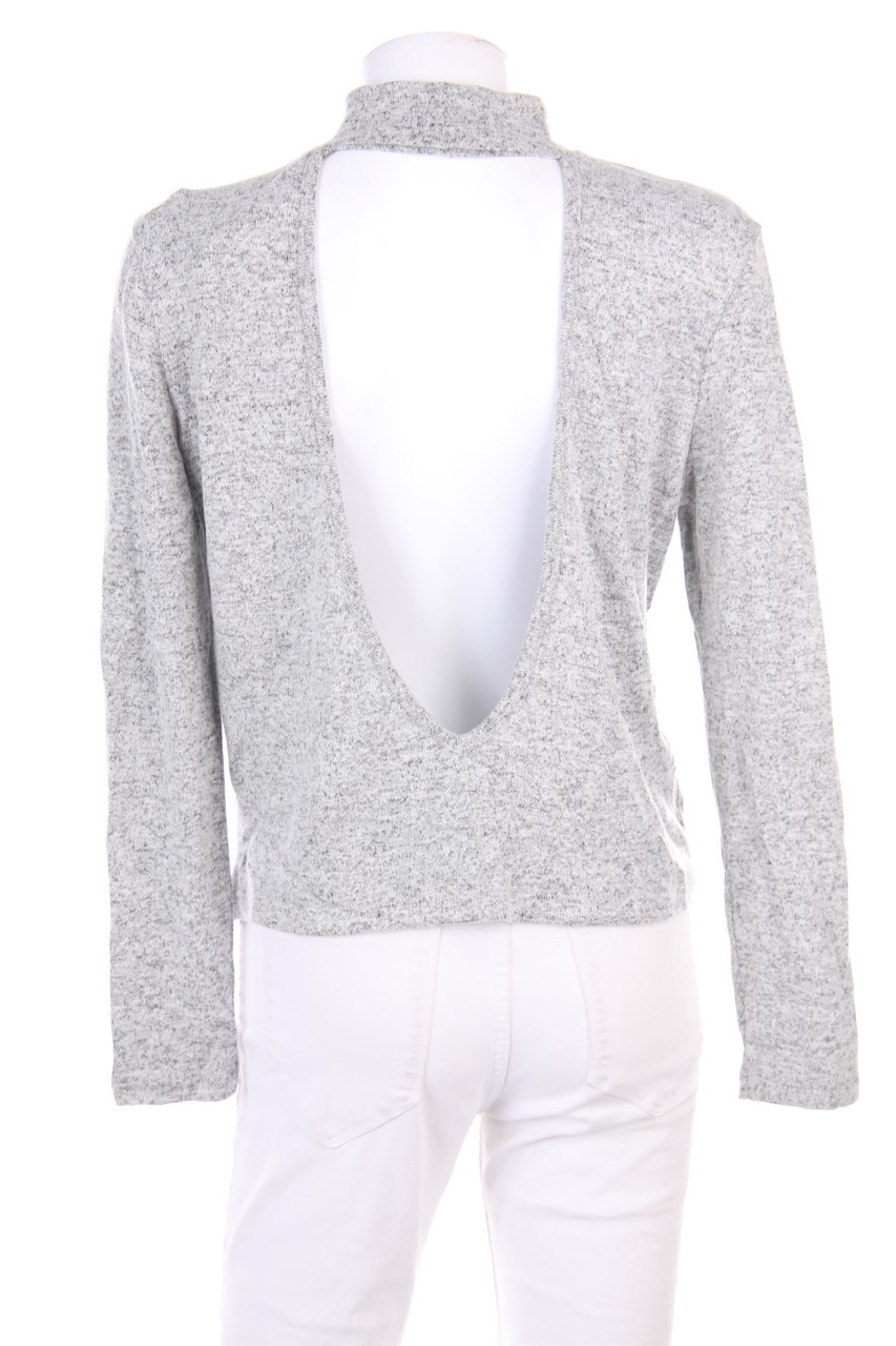 NA-KD - Longsleeve-Shirt with Deep Back Cutout - L