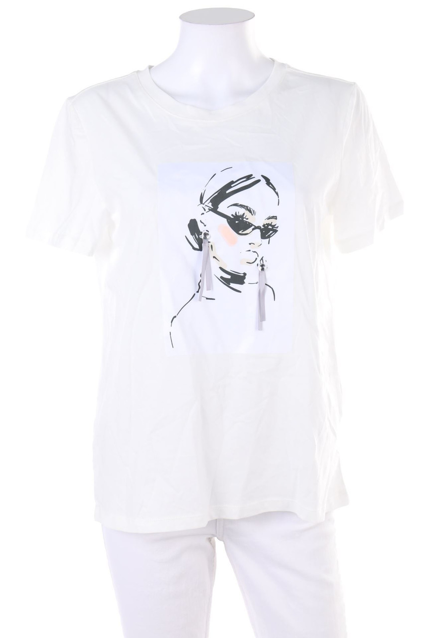 VERO MODA - Kurzarm-Shirt mit Print - M
