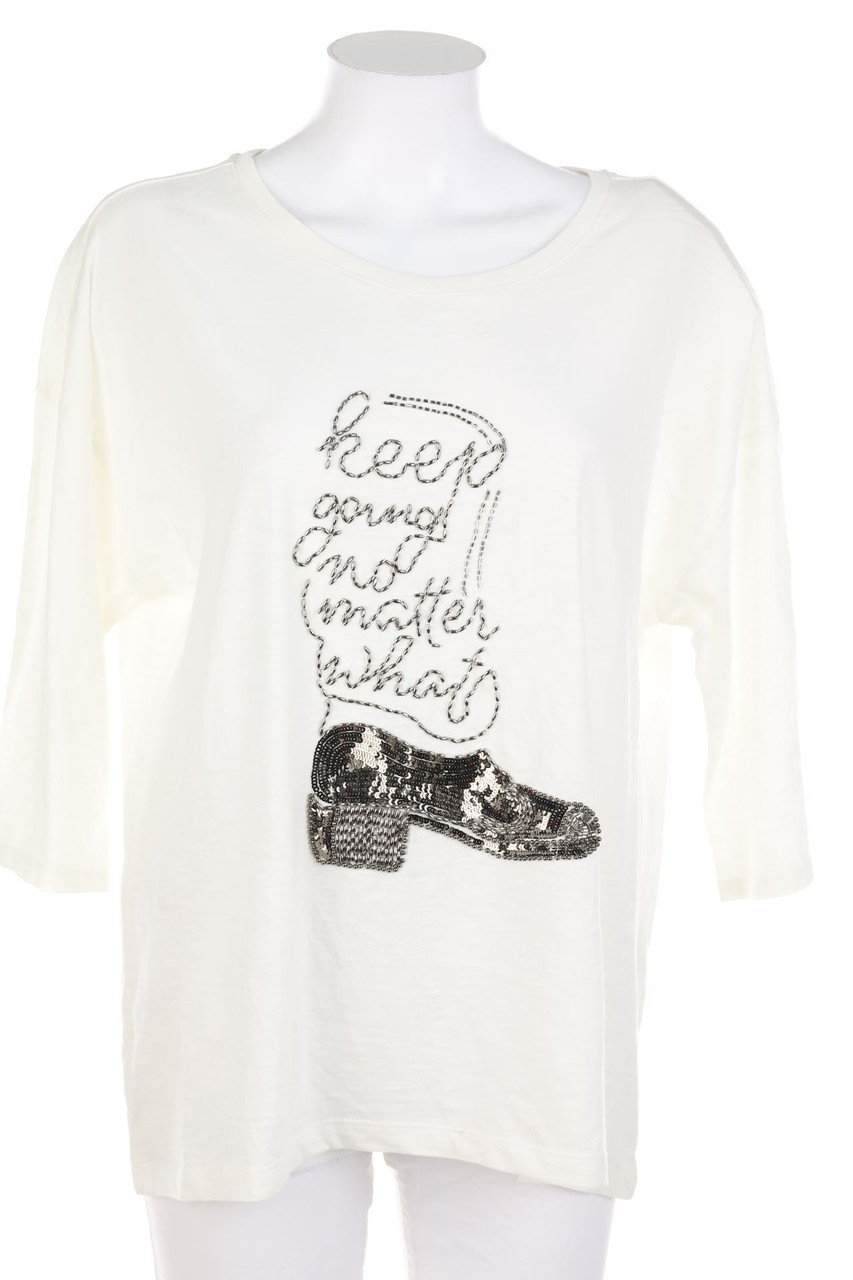 s.Oliver - 3/4-Sleeve Shirt with Sequins - D 42