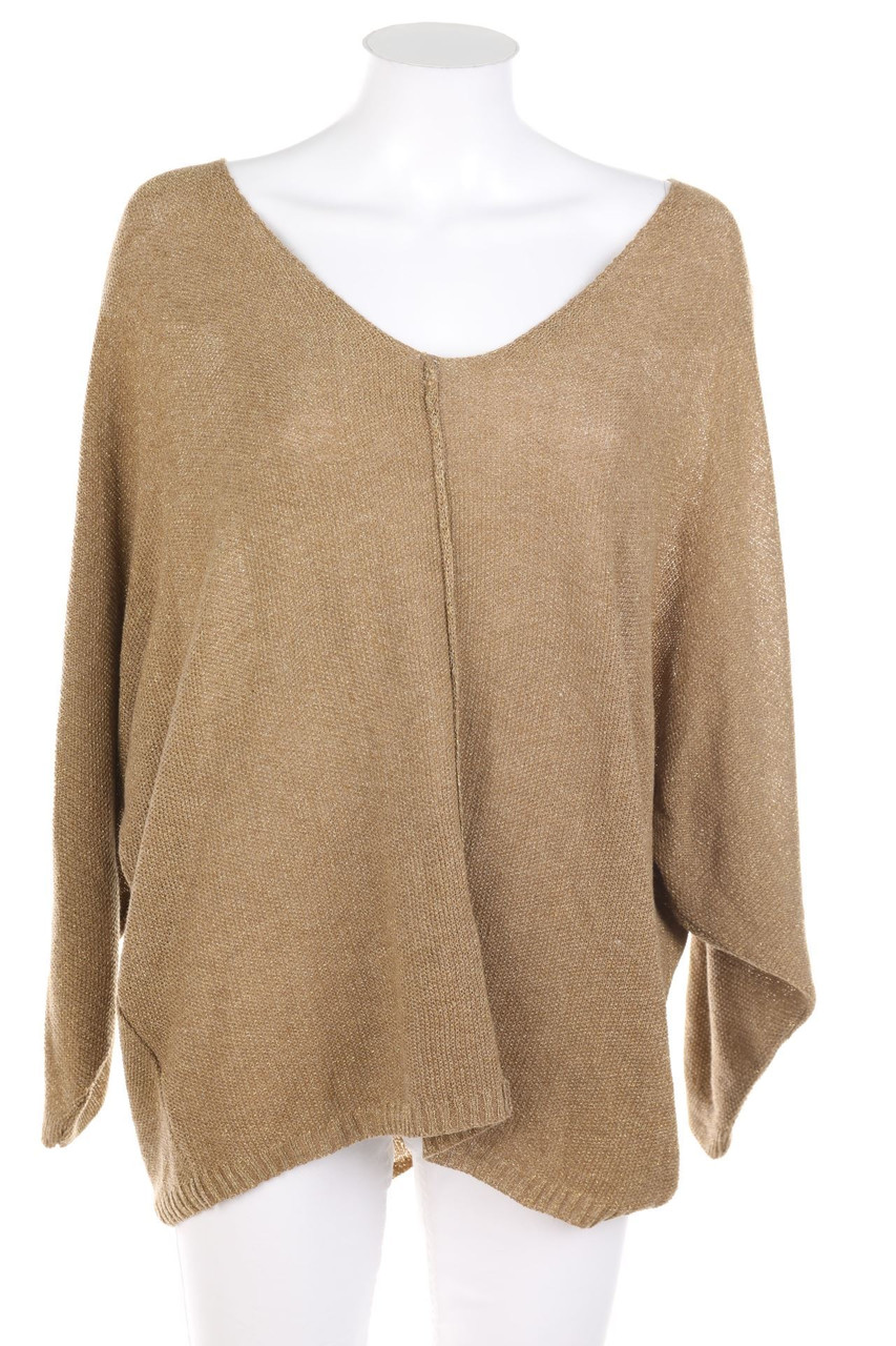 BROADWAY - Glitzer-Batwing-Pullover - XL